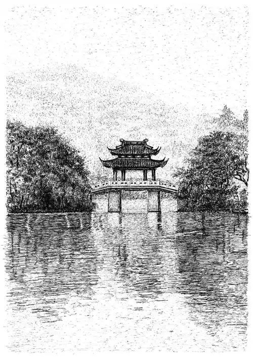 西湖十景素描