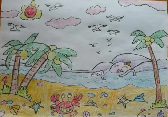 暑假彩铅画