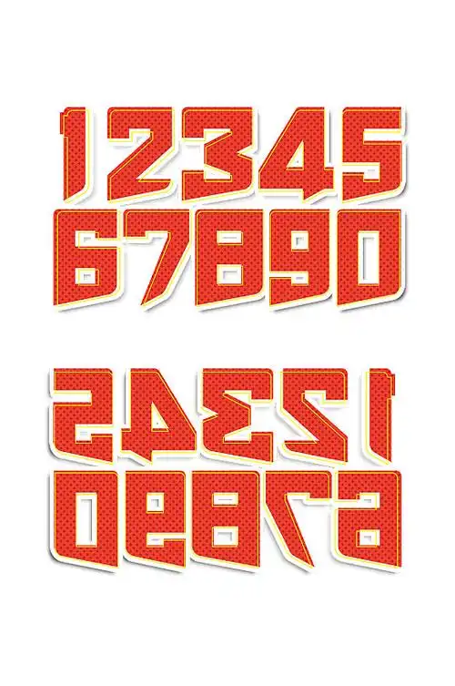 数字字体设计图标