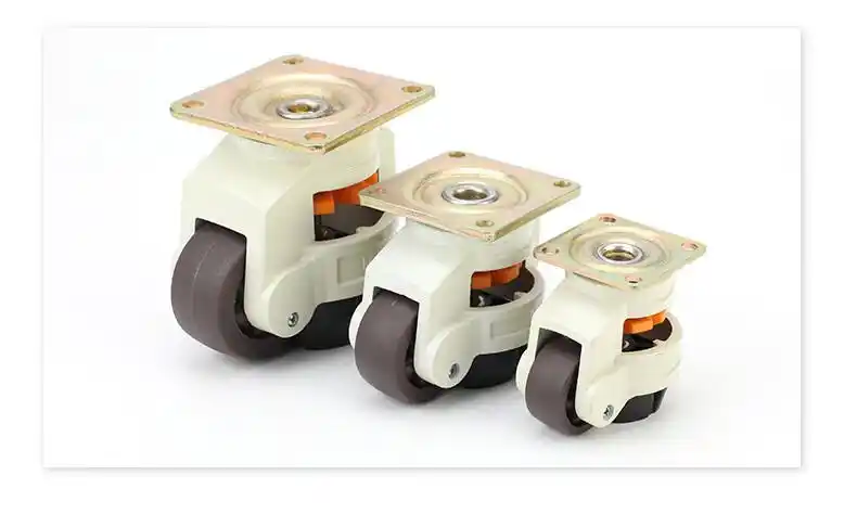 水平调节轮福马脚轮40f60f80f100s带支撑脚杯1203寸万向轮 100f黑色