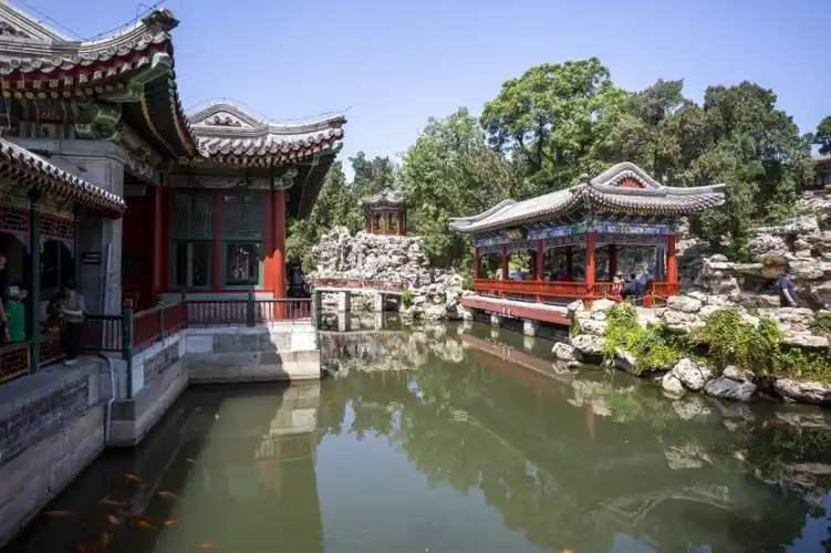 北京北海公园园中园静心斋