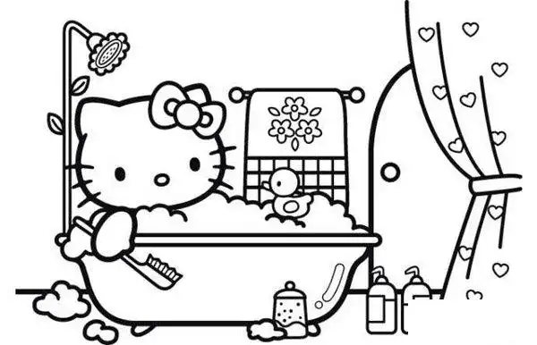 holle kitty凯蒂猫简笔画大全