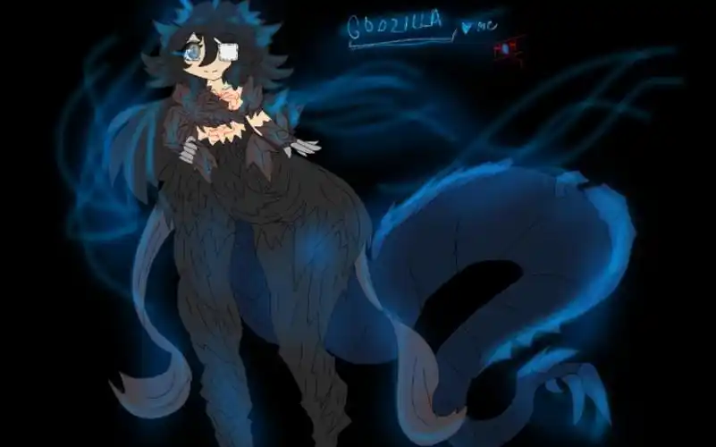 绘画哥斯拉二次元?怪兽宇宙娘化?