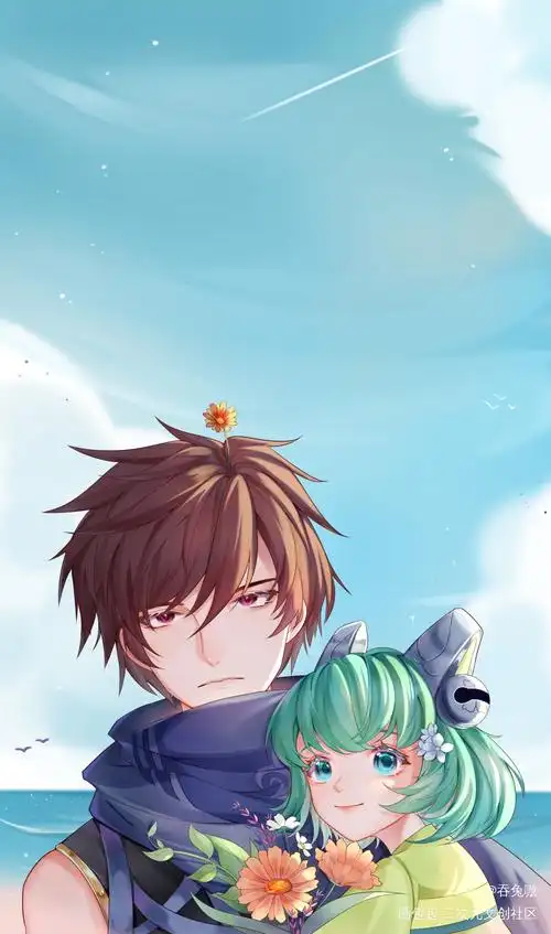 我们是菜篮子组合!(超大声)_王者荣耀蔡澜澜蔡文姬手绘绘画作品