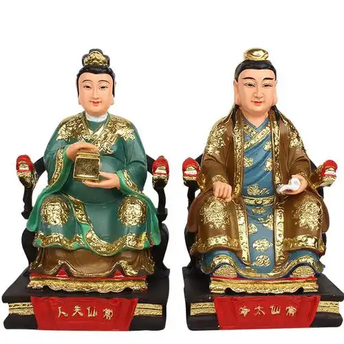 狐仙神像保家仙胡三太爷胡三太奶极彩造像黄三爷玻璃钢塑像