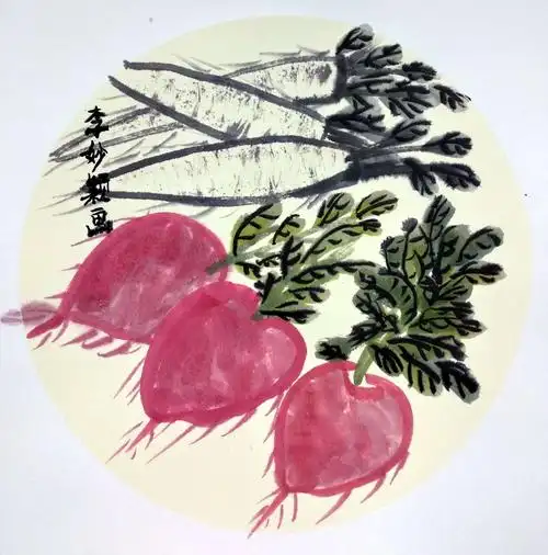 国画学习家园训练之萝卜