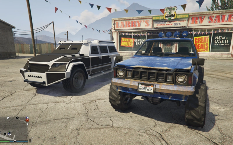 gta5 开着三千块钱买的越野车去爬山 爬到一半我就把这车扔了