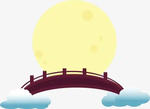 卡通鹊桥矢量图下载