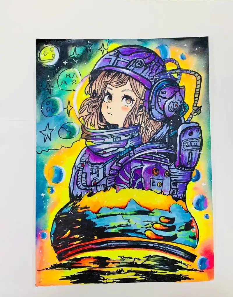 科幻画·宇航员