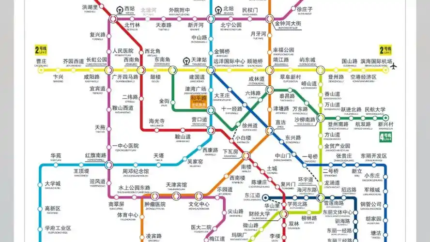 2024年天津地铁新线路网