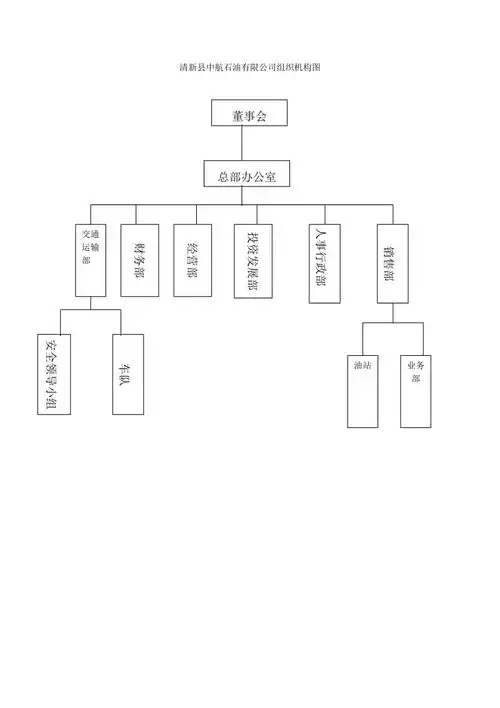 企业组织架构图原版