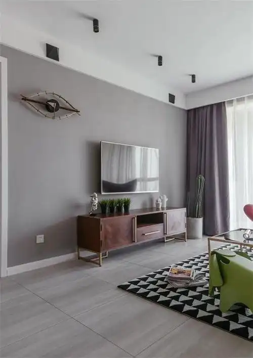 [十堰吉诚装饰]乳胶漆电视背景墙装修,好看又实惠!