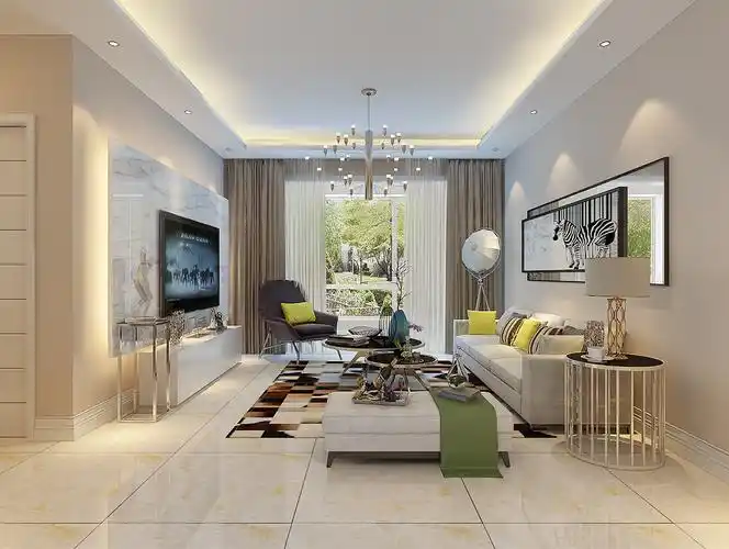 110平米普通户型现代简约家装装修图片设计-梧州齐装网装修效果图