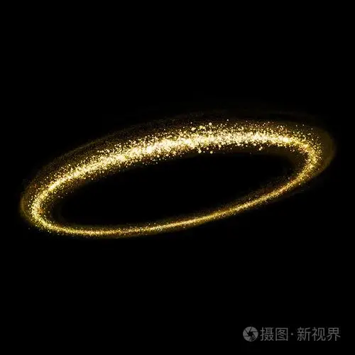 金闪闪发光的星尘圆