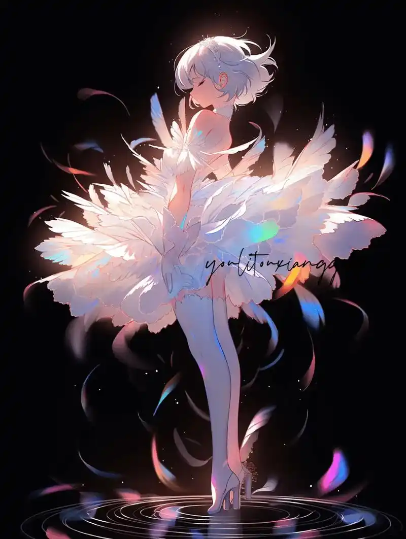 ai|跳芭蕾舞的女孩 #梦幻星空 #动漫 - 抖音