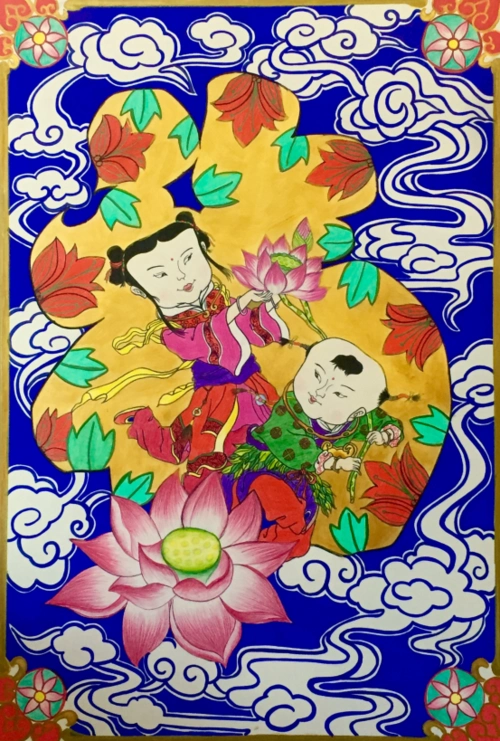 17级美术学3班民间美术作品欣赏