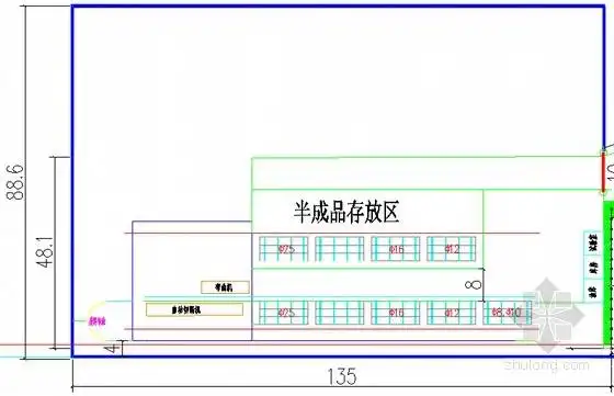 标准化钢筋加工场平面布置图