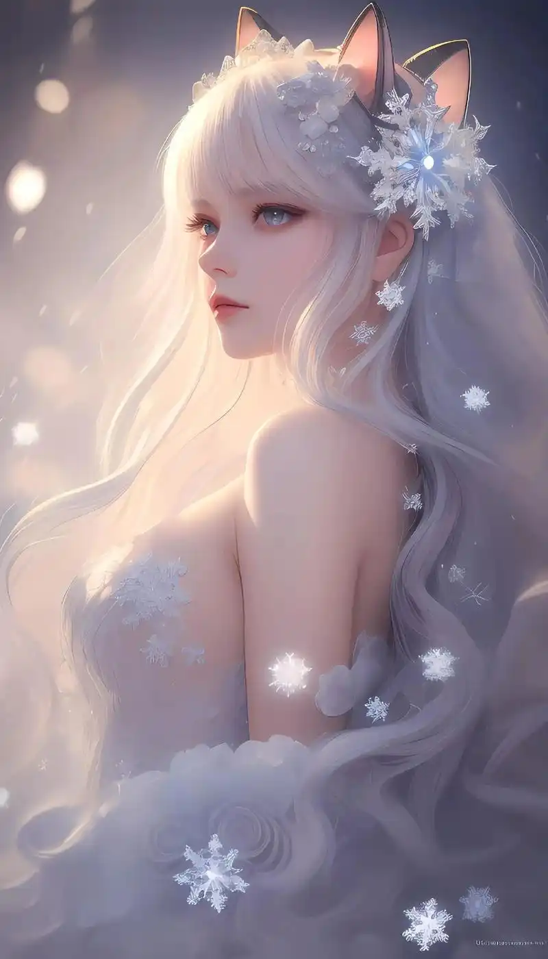 猫耳朵-美女#二次元 #绝美壁纸 #动漫少女 #动漫壁纸 # - 抖音