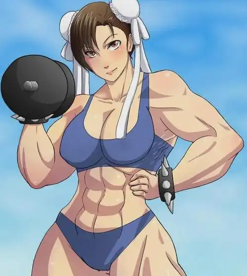 肌肉小姐姐,萌版卡通的别样魅力大片.【高清无水印】