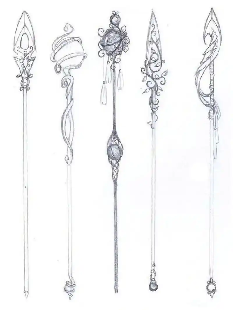 板绘素材|魔杖素材分享 96每日一练 7815分享一些魔杖绘画素材