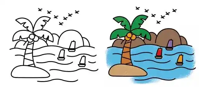 简笔画︱简笔画风景大全,简单易学,快快收藏起来!