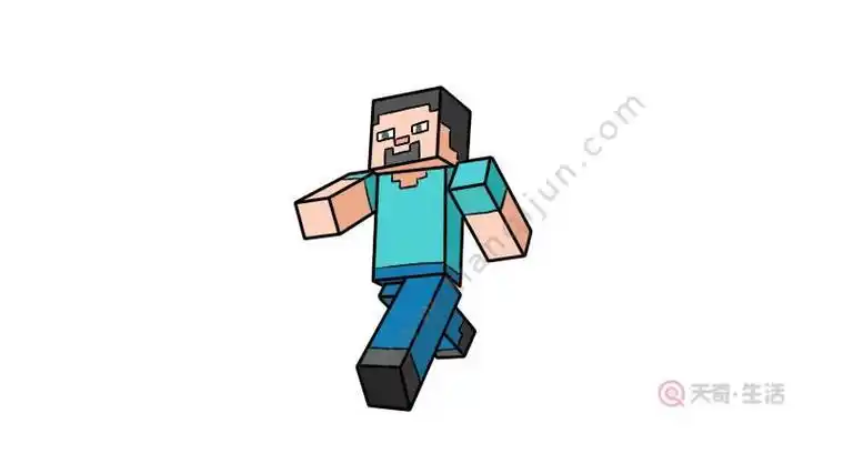 钻石史蒂夫简笔画