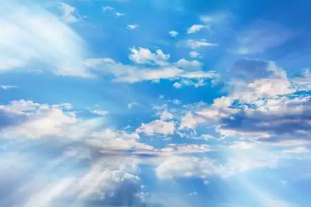 梦幻空间主题背景, 五颜六色的星星和云彩夜的奇迹, 船在黄昏的天空在