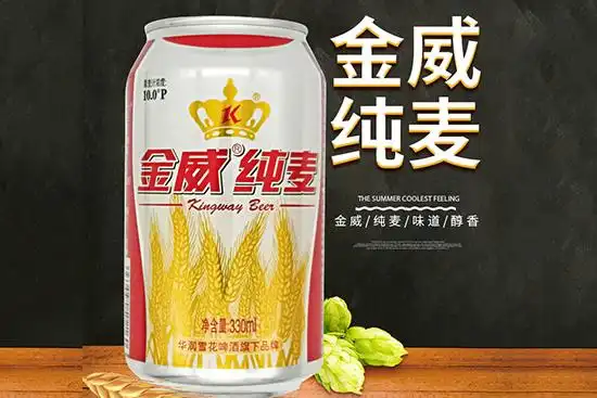 金威啤酒kingway纯麦啤酒10度330ml24听整箱装多少钱