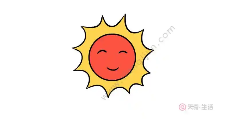 卡通太阳图片简笔画 卡通太阳的简单画法