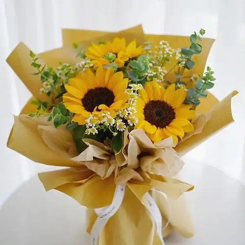 鲜花兴教师节真鲜花向日葵小花束花束鲜花速递生日礼物同城配送老师