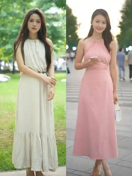 杭州女生是懂氛围感的,留长发,穿长裙,洋气显瘦,赚足回头率!