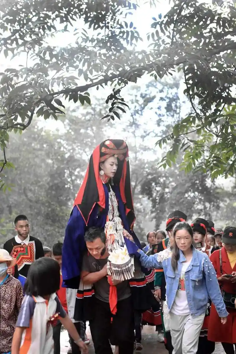 大凉山立秋后收黑苦荞挖土豆丰收节,彝族村庄赶集原生态劳作纪实