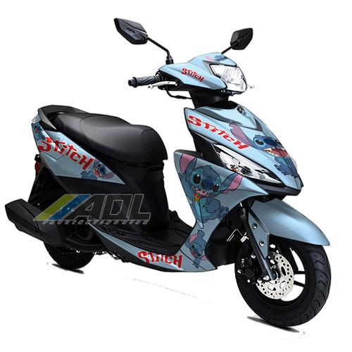 适用雅马哈福喜125as贴花改装防水贴纸车身版画全车保护贴膜拉花