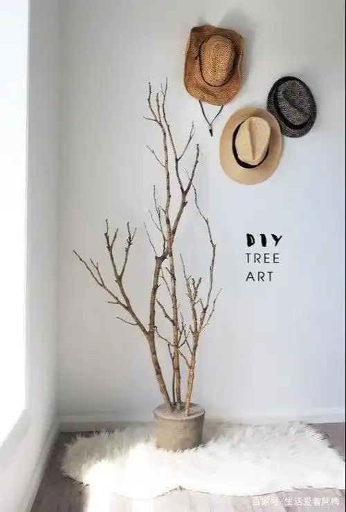用枯树枝做装饰品,结果美爆了整个家,环保手工附教程
