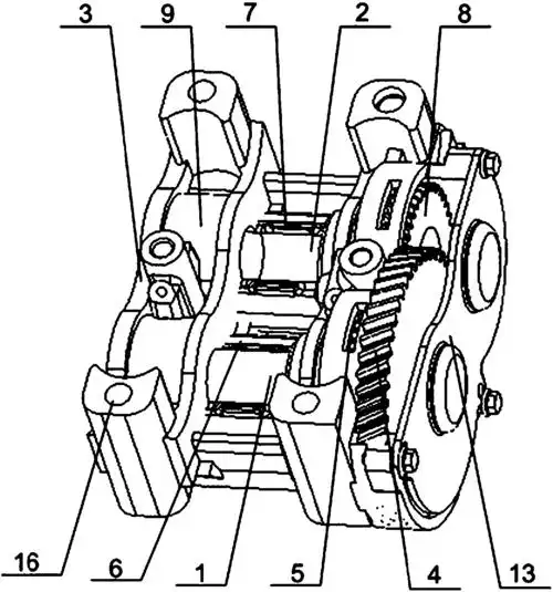 一种单缸柴油机平衡轴总成