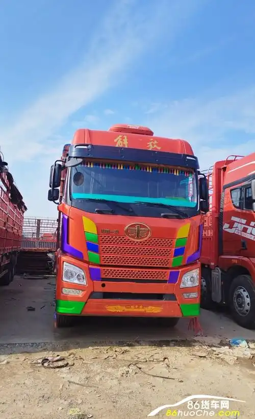 梅州2021年青岛解放解放jh6 前四后八9米6高栏货车_-