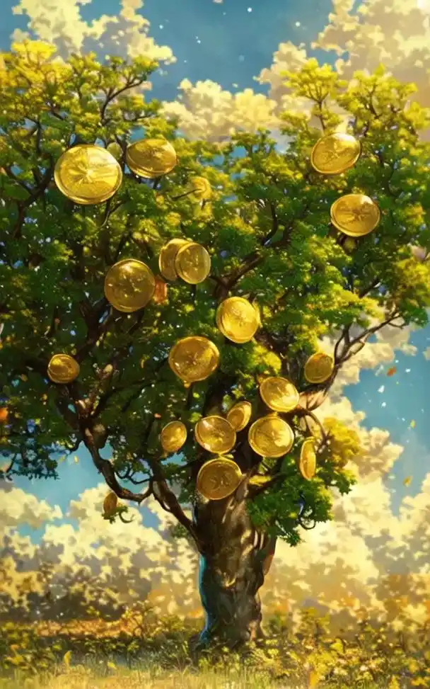 新年送你一棵摇钱树,快接回家吧!#壁纸 #图文伙伴计划 #抖 - 抖音