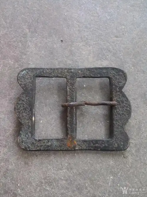 清代铜腰带扣