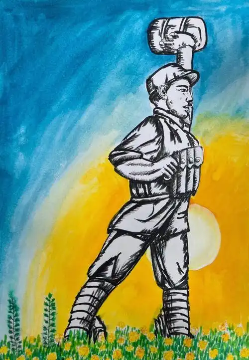 "70年·70人",帮志愿军英雄"回家"青少年画作选登