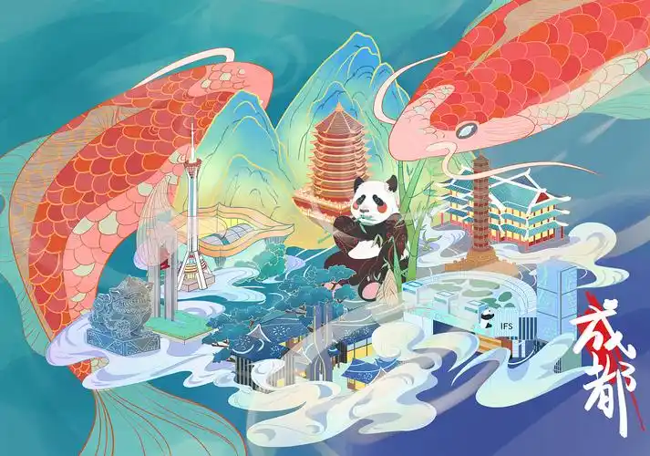 《成都》城市插画