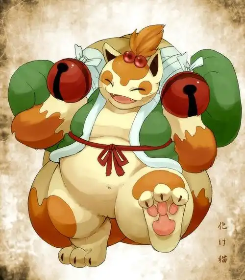 猫妖插画图片壁纸