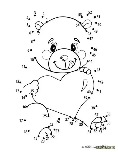 小狮子简笔画大全15张趣味数字连线游戏打印图片下载