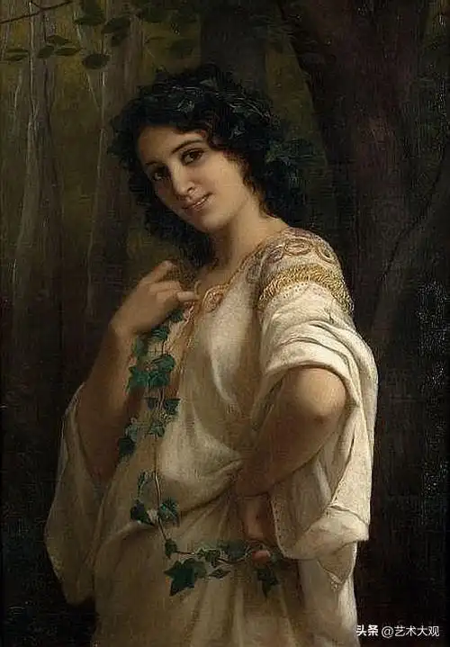 异域美丽女郎——法国画家查尔斯·扎卡里·兰德尔人物肖像油画欣赏