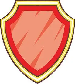 矢量图铁做的盾牌