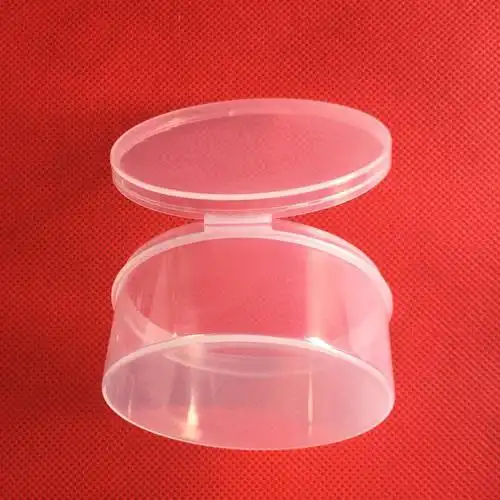 源头厂家生产 礼品粉扑圆盒 pp材质 大圆盒 连体翻盖 通用包装盒