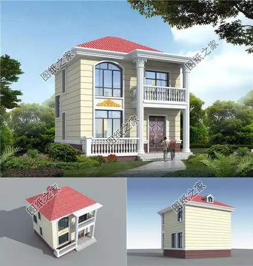 农村两开间别墅图片大全(双开间农村小型别墅图)