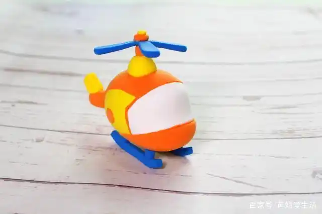 超轻粘土教程——直升飞机,幼儿园手工必备