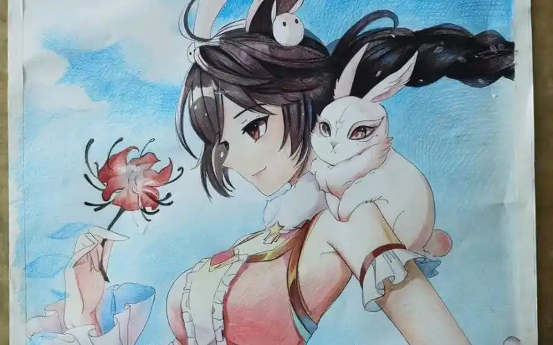 斗罗大陆之小舞(彩铅2k作品)已完成_哔哩哔哩_bilibili