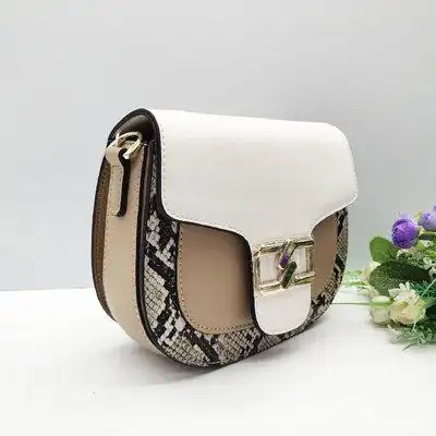 seoseoo南奥袋鼠女包撞色78257休闲单肩斜跨包小方包