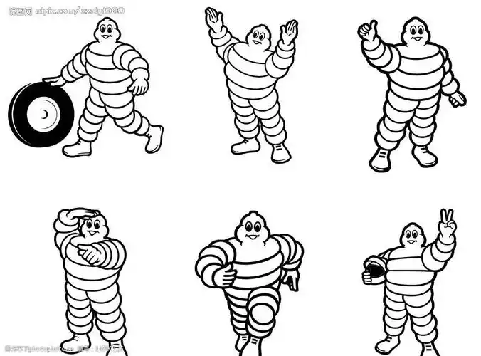 米其林全套卡通人物(必比登)图片